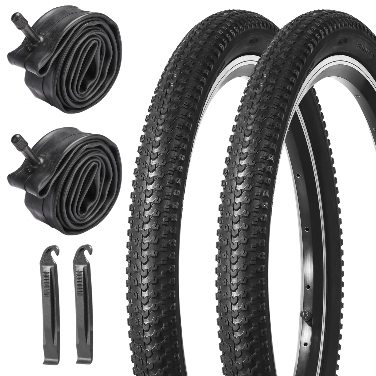 Amazon | マウンテンバイクタイヤ 2個 & 自転車チューブ 2個 20